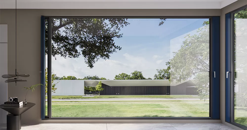 Innovatieve aluminium ramen met microventilatie voor moderne woon- en commerciële gebouwen