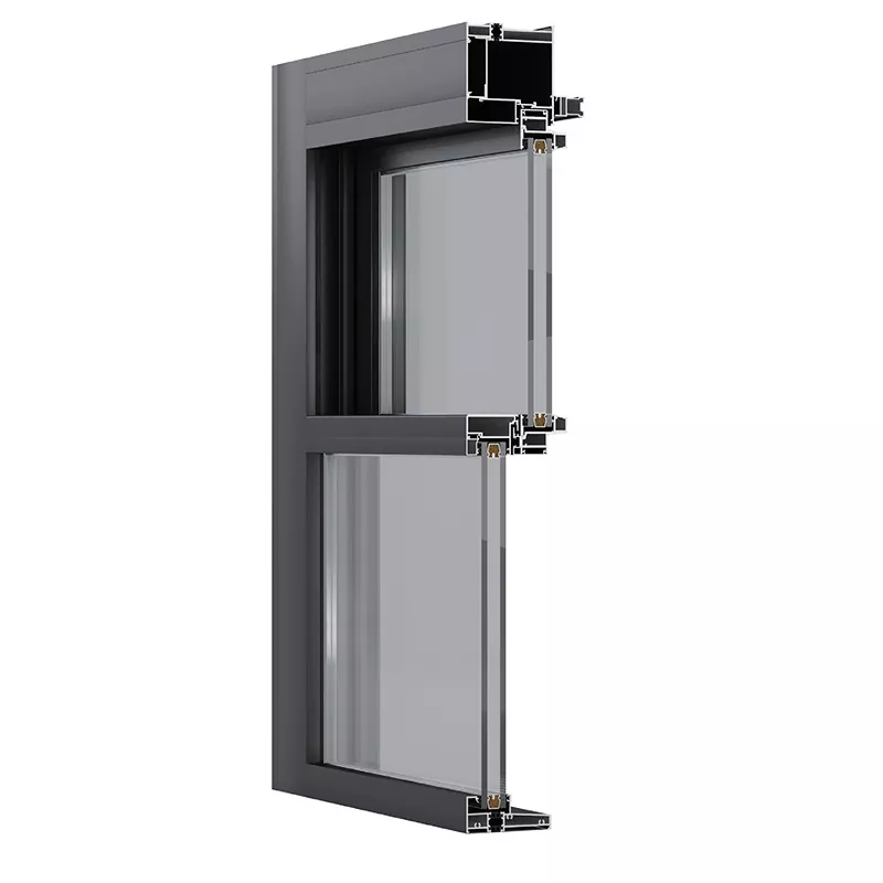 Elektrisch dubbel aluminium luifelvenster