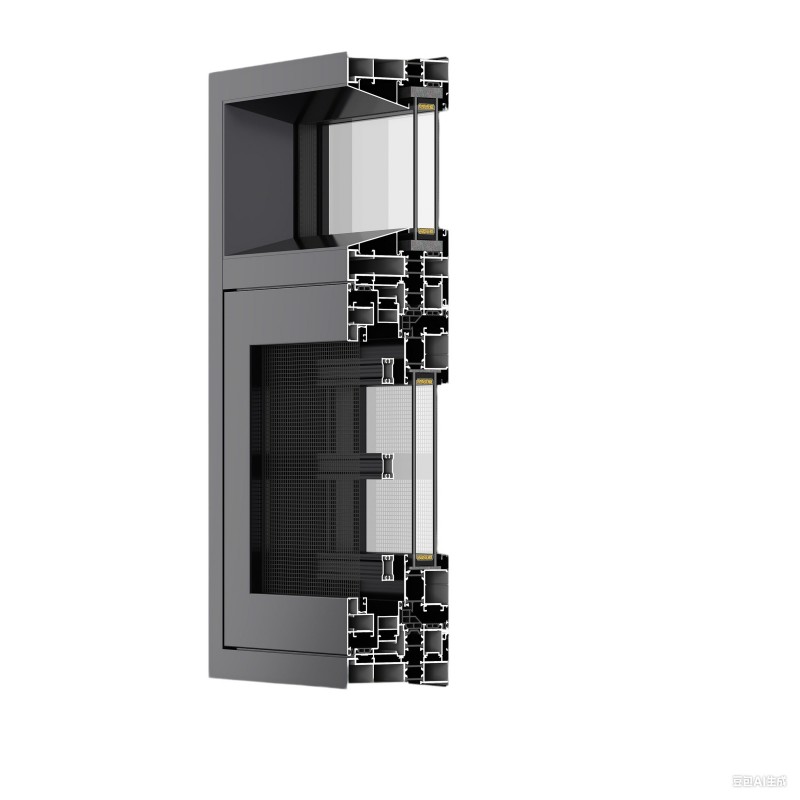 Getemperde glazen aluminium openslagvensters